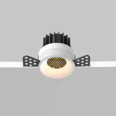 Встраиваемый светильник Round 3000K 7W 60°, DL058-7W3K-TRS-W