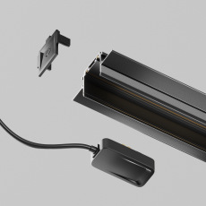 Ввод питания(2м) Radity для встраиваемого монтажа черный TRA084B-12B-200