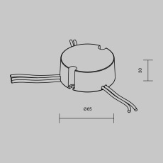 Источник тока DALI NFC DT8 300-850mA +PUSH DIM, 721027