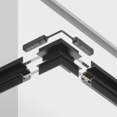 Угловой коннектор внешний Gravity встраиваемый черный TRX010OCL-22B
