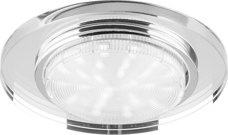 Светильник потолочный, 15W 230V GX53, без лампы, прозрачный, DL4060-2
