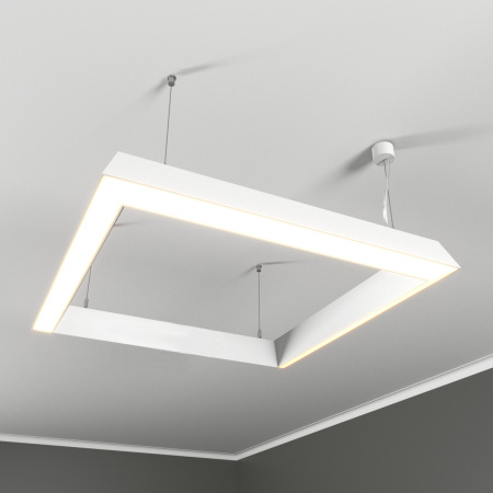 Светильник квадратный RVE-PLS5070-BOX-TILT-OUT-585, 48 Ватт, 4000К, 558x558 мм