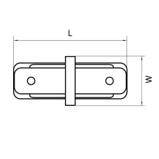 Коннектор прямой Lightstar Barra 502107