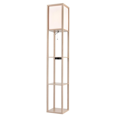 8091/1F COMFI LN25 дерево/белый, дерево/текстиль Торшер Е27 1*60W 220V PRACTIC