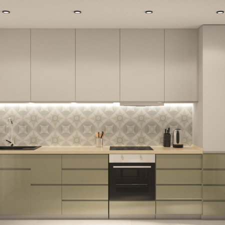 Влагозащищенный светильник Denkirs DK3012-BK