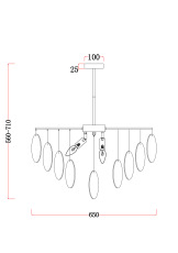 Подвесная люстра Freya Porto FR5104PL-06N