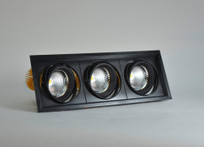 Карданный светодиодный светильник 220 Вольт, 150 Ватт, 12/24/38/60, IP20, FLED-DL 002-50x3-BL-5000К
