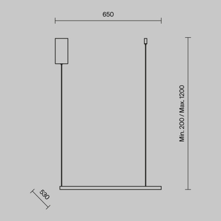 Подвесной светильник Glint 3000K 25Вт, MOD072PL-L28B3K