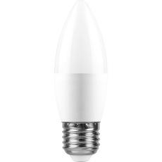 Лампа светодиодная, (13W) 230V E27 4000K С37, LB-970