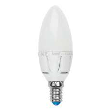 Набор светодиодных ламп Uniel E14 7W 3000K матовая LED-C37 7W/WW/E14/FR PLP01WH UL-00008089