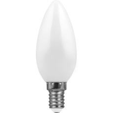 Лампа светодиодная, (7W) 230V E14 2700K матовая, LB-66