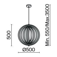 Подвесной светильник Roots E27х1, MOD197PL-01W1
