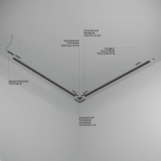 Шинопровод 3м подвесной круглый Basity, черный, TRX172-R-113B