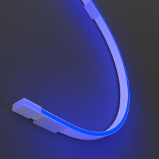 Гибкий неон 10x4 24В 9,6 Вт/м Blue IP67 5м