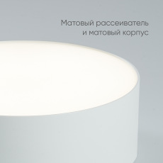 Светильник накладной со светодиодами, 10W, 700Lm, белый (4000К), AL200 “Simple matte”