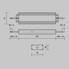 Блок питания 48В 300Вт IP67 PSL008, PSL008-300W-48V-IP67