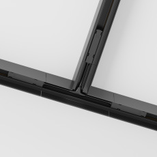 Коннектор Т-образный Gravity накладной черный, TRA010CT-41B