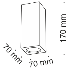 Потолочный светильник Conik gyps 1x30Вт GU10, C006CW-01W