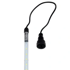 Гирлянда Тающие сосульки комплект 10 шт. х 50см, шаг 100см, 600 LED БЕЛЫЙ, черный каучук, IP65, 24В