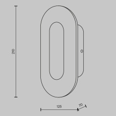 Настенный светильник (бра) Ply 3000К 10Вт, MOD355WL-L6BS3K