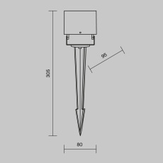 Ландшафтный светильник Ares, O309FL-L8B3K