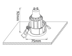 Встраиваемый светильник Crystal Lux CLT 004С1 WH