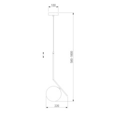 Подвесной светильник Eurosvet Shape 50213/1 латунь