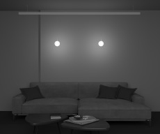 Трековый подвесной светильник Luna Exility 2700-4000K 5Вт 360° Dim Dali1, TR039-4-5WTW-DD-W