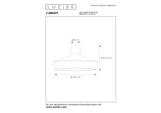 Потолочный светильник Lucide Cardiff 30187/40/33