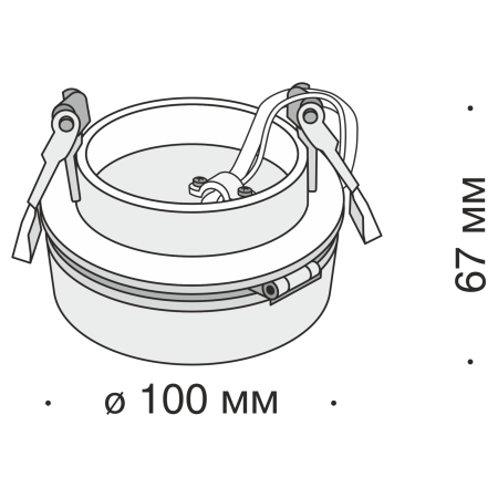 Встраиваемый светильник Magic 4000K 1x12Вт 36°, DL2003-L12B4K