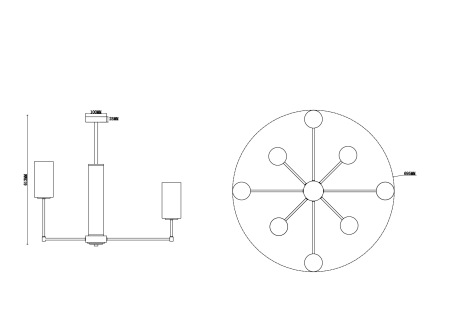 Подвесная люстра Freya Agnes FR5184PL-08CH