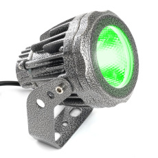 Светодиодный прожектор, D115xH135, IP65 20W 85-265V, зеленый, LL-887