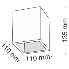 Потолочный светильник Conik gyps 1x30Вт GU10, C002CW-01W