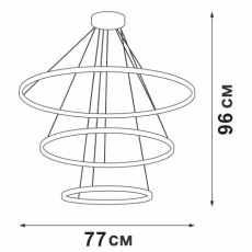 Подвесная люстра Vitaluce V04600-93/3S