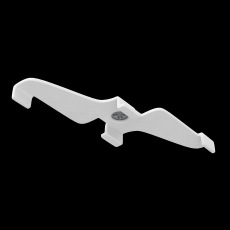 Фиксатор для накладного монтажа Exility белый, TRA034HS-21W