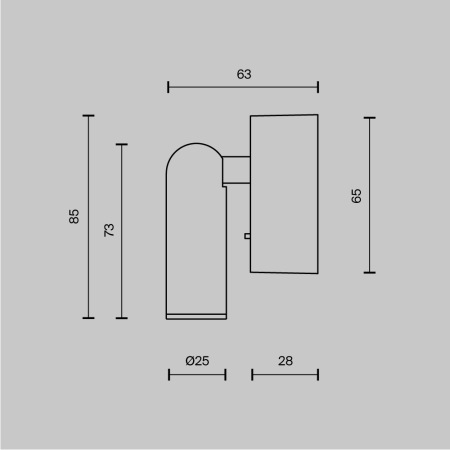 Настенный светильник (бра) Mirax 3000К 3Вт IP 20, C039WL-L3W3K