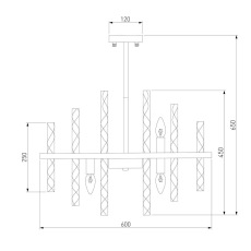 Подвесная люстра Bogates Hollis 367/9 Smart