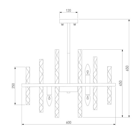 Подвесная люстра Bogates Hollis 367/9 Smart