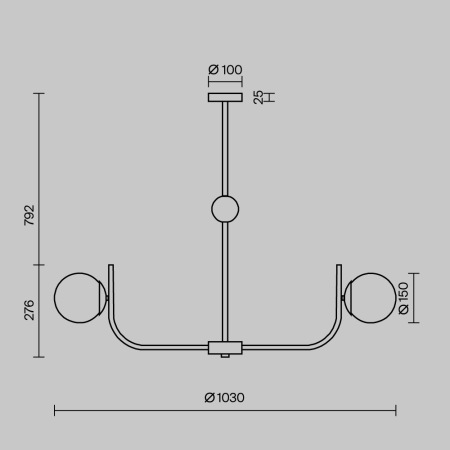 Подвесная люстра Maytoni Rendez-Vous MOD109PL-08BS