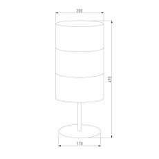 Настольная лампа TK Lighting 5058 Bogart Black