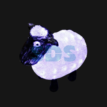 Акриловая светодиодная фигура "Овца" 30см, 56 светодиодов, IP65, 24В, NEON-NIGHT