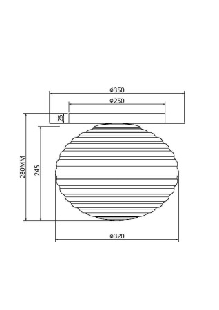 Потолочный светильник Reels E27х1, MOD268CL-01G