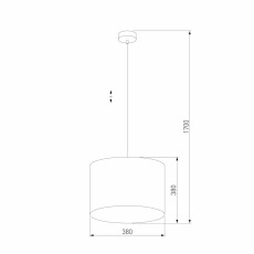 Подвесной светильник TK Lighting 6172 Tercino Blue