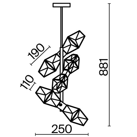 Подвесной светильник Cocktail time G9х6 MOD325PL-06G1