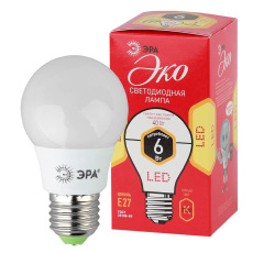 Лампа светодиодная E27 6W 2700K матовая ECO LED A55-6W-827-E27 Б0028008