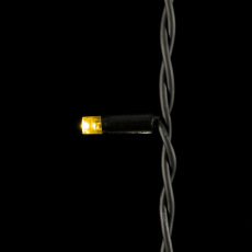 Гирлянда Занавес 2 x 3 м Тепло-Белый с Мерцанием Каждого Диода, 600 LED, Провод Черный Каучук, IP54