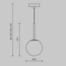 Подвесной светильник Basic form E14х1, MOD321PL-01B