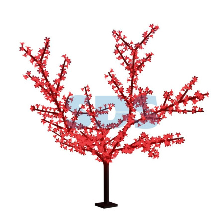 Светодиодное дерево "Сакура",  высота 1,5м,  диаметр кроны 1,8м,  красные светодиоды,  IP 65, понижающий трансформатор в комплекте,  NEON-NIGHT