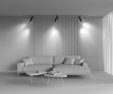 Трековый светильник Elti Duo Exility 3000K 24Вт 36°, TR005-2-2X12W4K-B