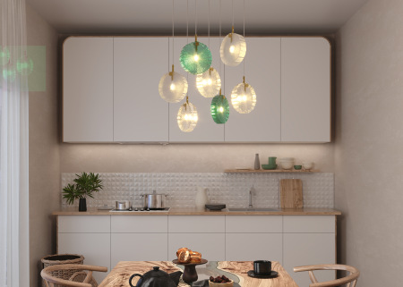 Подвесной светильник Frozen G4х7, MOD254PL-07BS